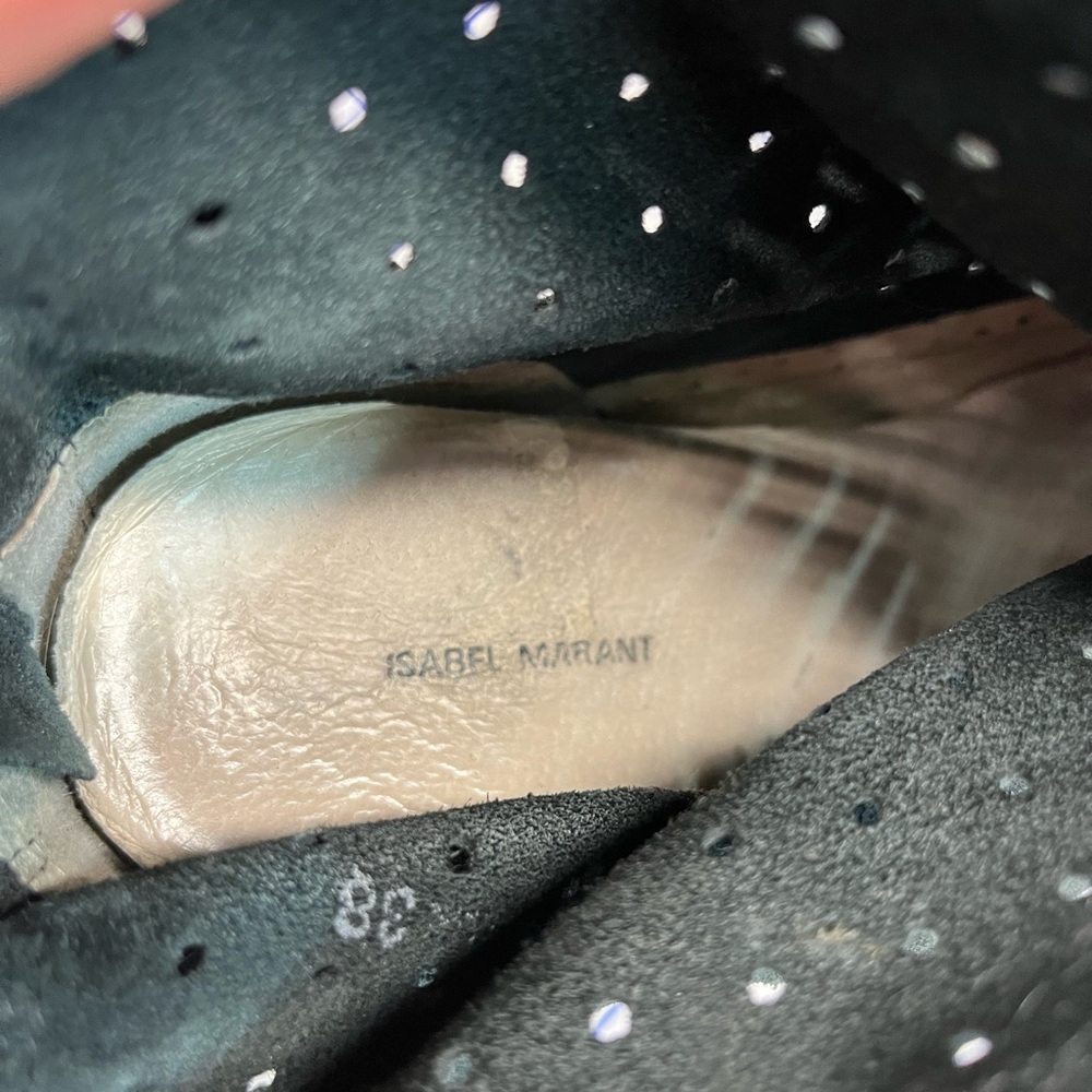 Isabel Marant Black Beslay Suede  Boots - Picture 7 of 7